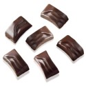 PLAQUE SILICONE CHOCOLAT - 14 rectangles ondulés 37x20xht20 mm - 8ml
