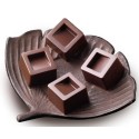 PLAQUE SILICONE CHOCOLAT - 15 carrés 26x26xht18 mm - 10ml