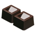 PLAQUE SILICONE CHOCOLAT - 15 carrés 26x26xht18 mm - 10ml