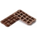 PLAQUE SILICONE CHOCOLAT - 15 sujets noël 32x22xht13 mm - 8ml