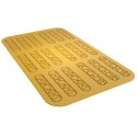 PLAQUE SILICONE 470X270 - 18 décors éclairs 131x126 mm