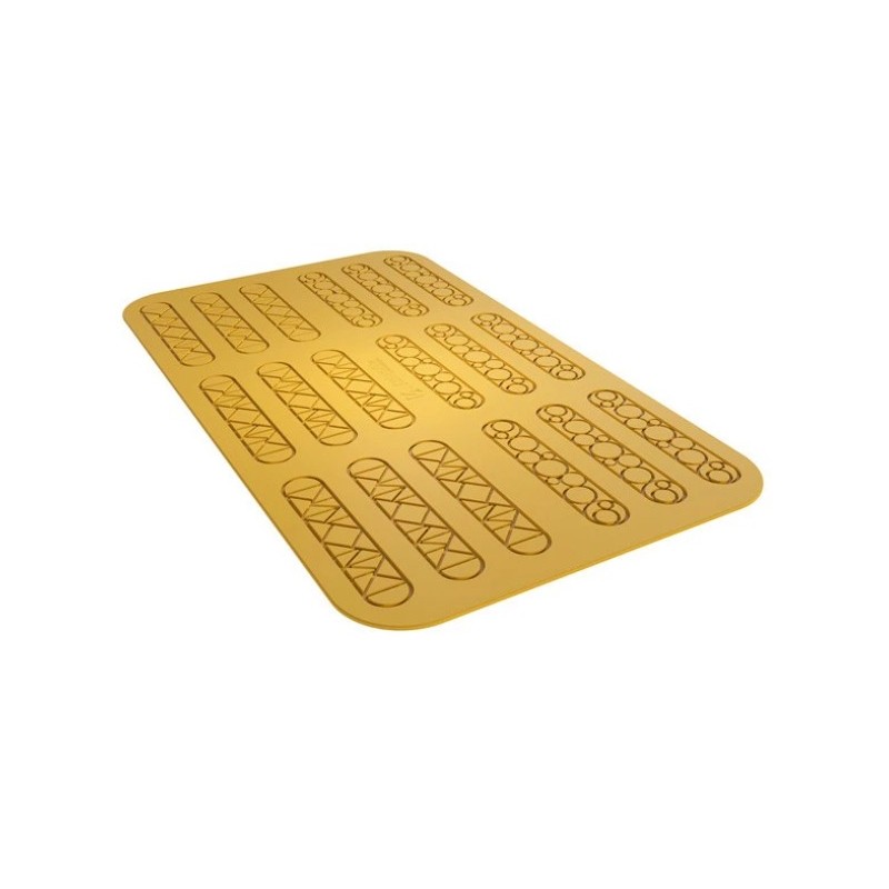 PLAQUE SILICONE 470X270 - 18 décors éclairs 131x126 mm