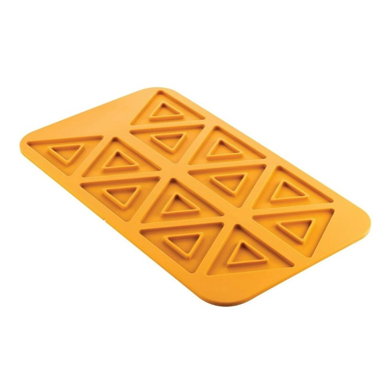 PLAQUE SILICONE 470X270 - 12 séries de triangles 110.5x97xht5.5 mm