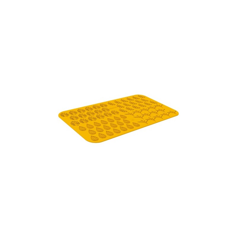 PLAQUE SILICONE 470X270 - 68 feuilles jardin (40x25 et 40x49 mm)