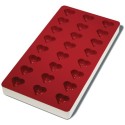 PLAQUE SILICONE 180X335 - Pâte de fruit coeur 34x30xht18 mm - 8ml
