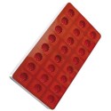 PLAQUE SILICONE 180X335 - Pâte de fruit framboise Ø 30xht24 mm - 10ml