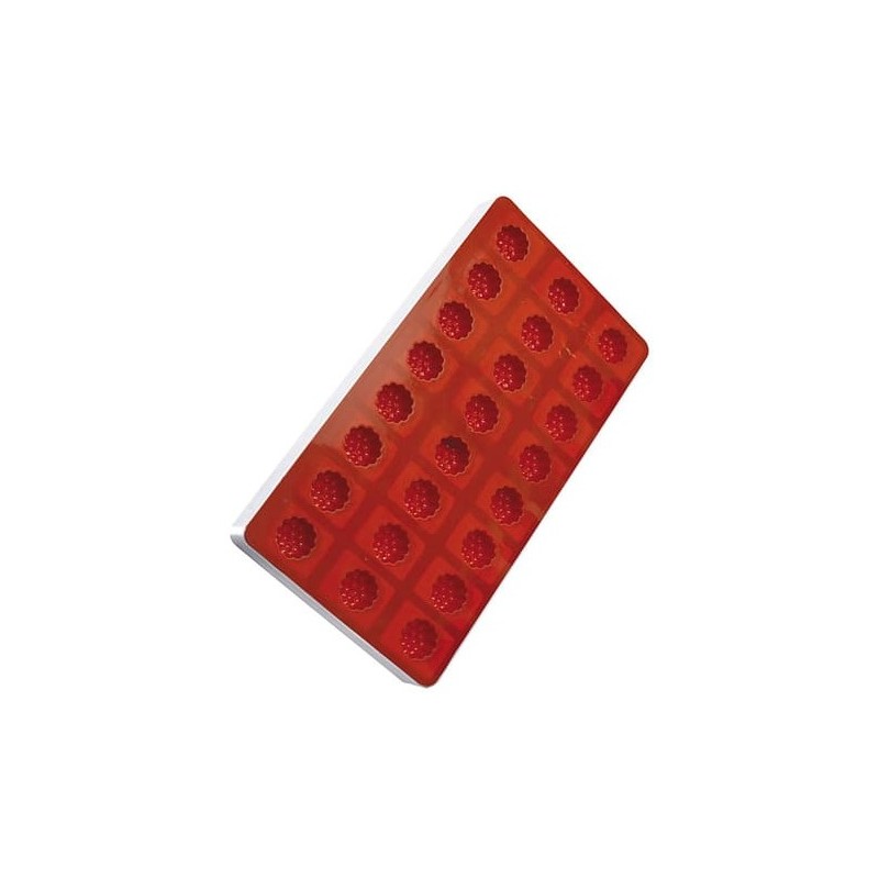 PLAQUE SILICONE 180X335 - Pâte de fruit framboise Ø 30xht24 mm - 10ml