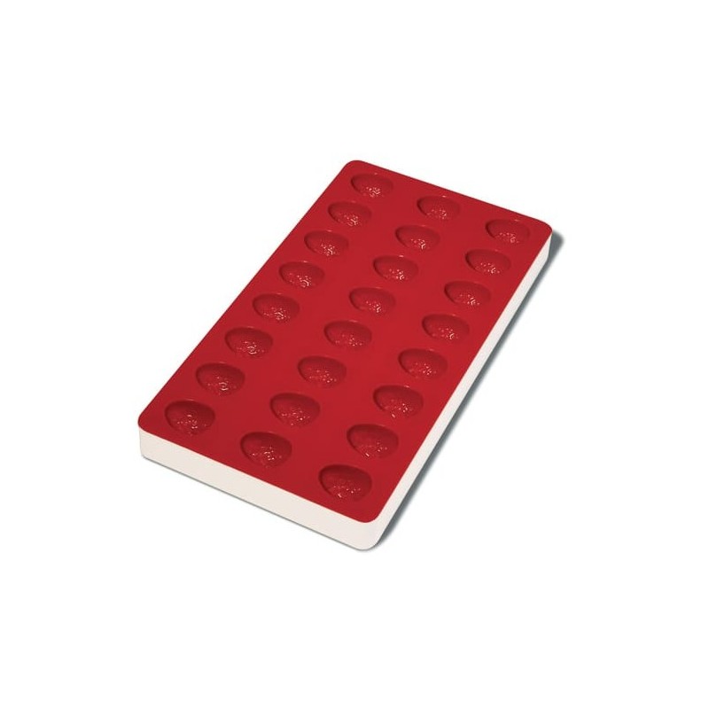 PLAQUE SILICONE 180X335 - Pâte de fruit fraise 36x30xht20 mm - 10ml