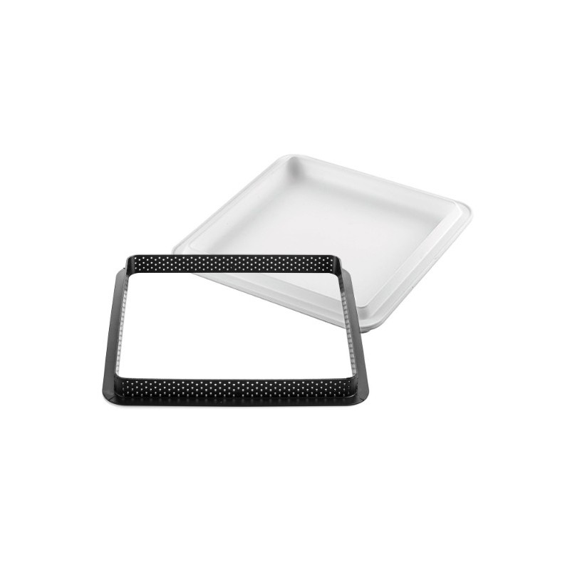 KIT MOULE SILICONE - 1 tarte carrée 200x200xht20 mm - 560ml