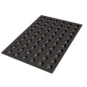 PLAQUE SILICONE 600X400 - 60 muffins mignons Ø 40xht20 mm - 25ml