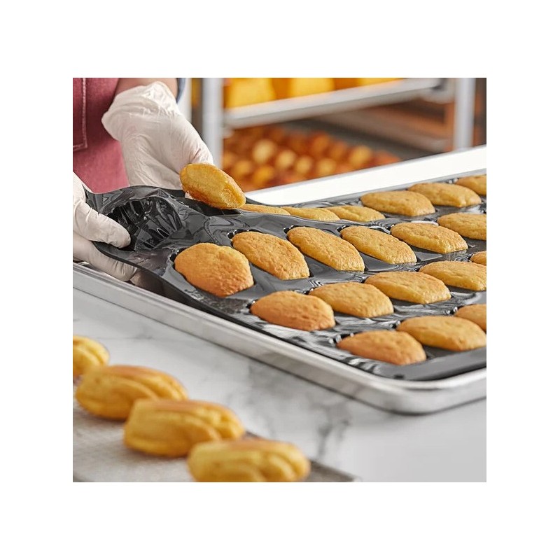 PLAQUE SILICONE 600X400 - 44 madeleines 78x45xht18 mm - 35ml