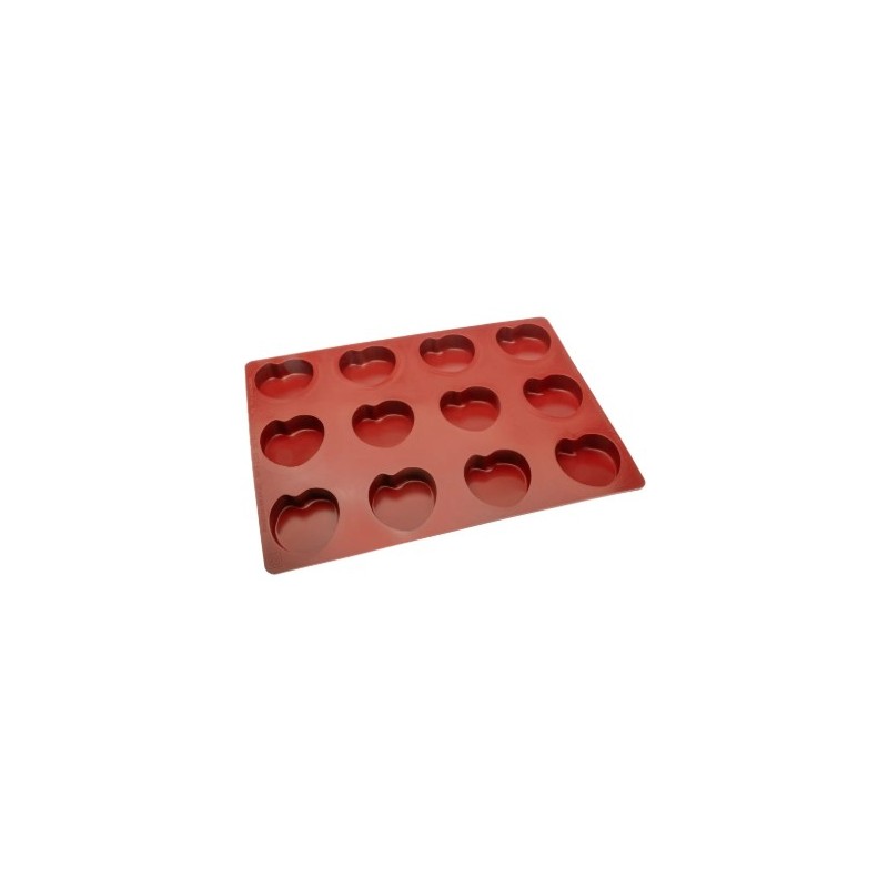 KIT MOULE SILICONE 400X300 - 12 formes amande 70x69xht22 mm