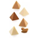 PLAQUE SILICONE 300X175 - 18 mini pyramides 32x32xht32 mm - 11ml