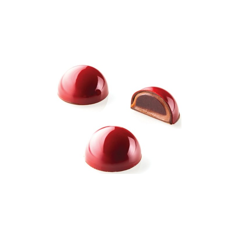 KIT SILICONE CHOCOLAT - 24 demi sphères Ø 35xht18 mm - 12ml