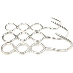 CROCHET 3 TROUS INOX