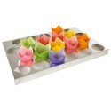 PLAQUE INOX DE CALAGE TULIPCUPS 56x36 ht 38 cm - 22 alvéoles Ø7.5 cm