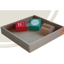 BOITE de rangement bois medium pour 10 cubes