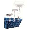 PINCE PORTE ETIQUETTE ARTICULEE TRANSPARENTE