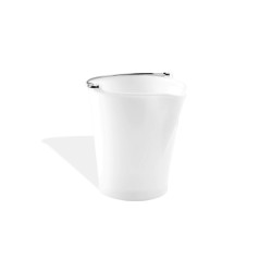 SEAU ROND PLASTIQUE 12 L - BLANC - MODELE ECO