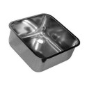 BAC INOX A SOUDER/ENCASTRER 400 X 400 MM