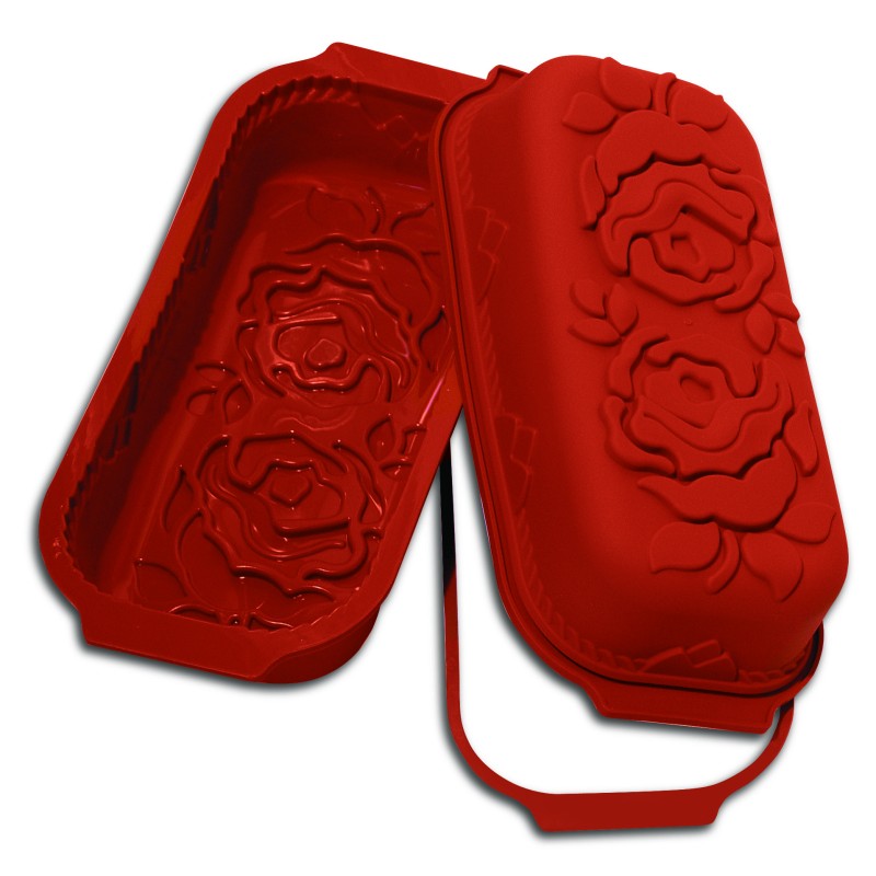 MOULE SOUPLE UNIFLEX - Cake rose 300x145xht80 mm - 2.50L