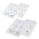 KIT PLAQUE SILICONE 300X175 - 6 game Ø 65xht40 mm - 120ml