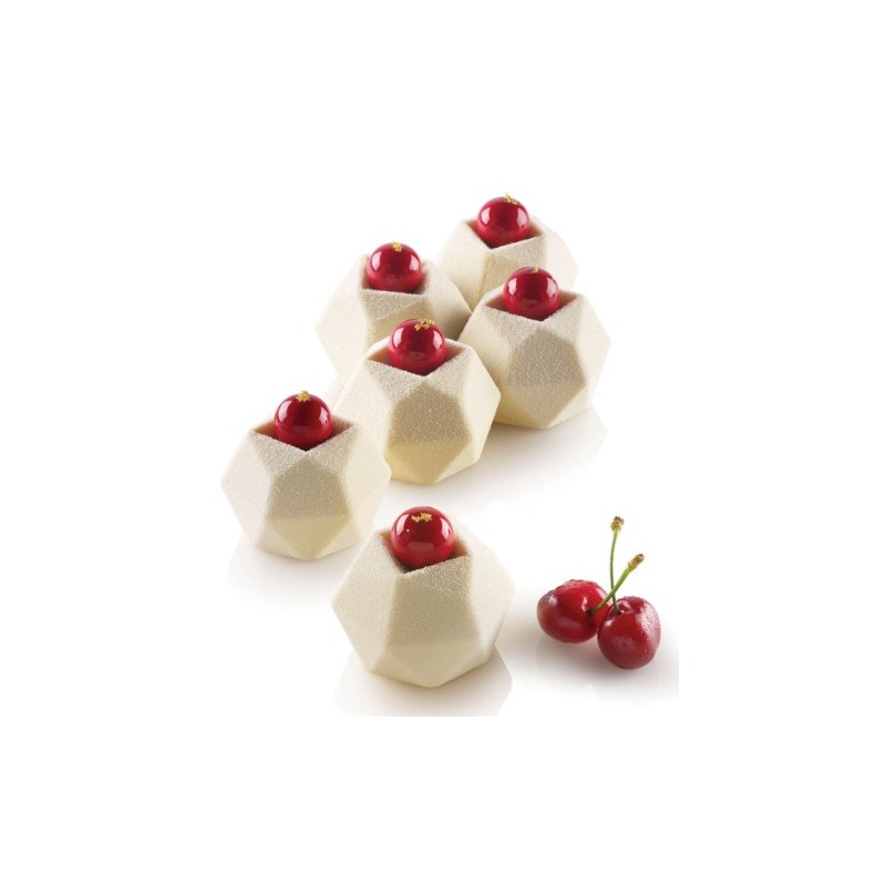 KIT PLAQUE SILICONE 300X175 - 6 cosmos Ø 65xht60 mm - 105ml