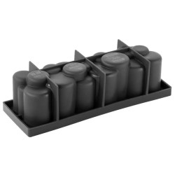 MOULE SILICONE BUCHE - Décor coin 250x80xht77 mm - 1200ml