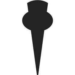 MINI FLECHE NOIRE 6x14 cm (lot de 10)