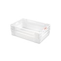 CAISSE GERBABLE ET EMBOITABLE 600X400X200 fond plein+parois 1/4 ajour