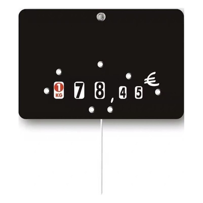 ETIQUETTE NEUTRE NOIR 70x105 mm - neutre (lot de 10) sans pique