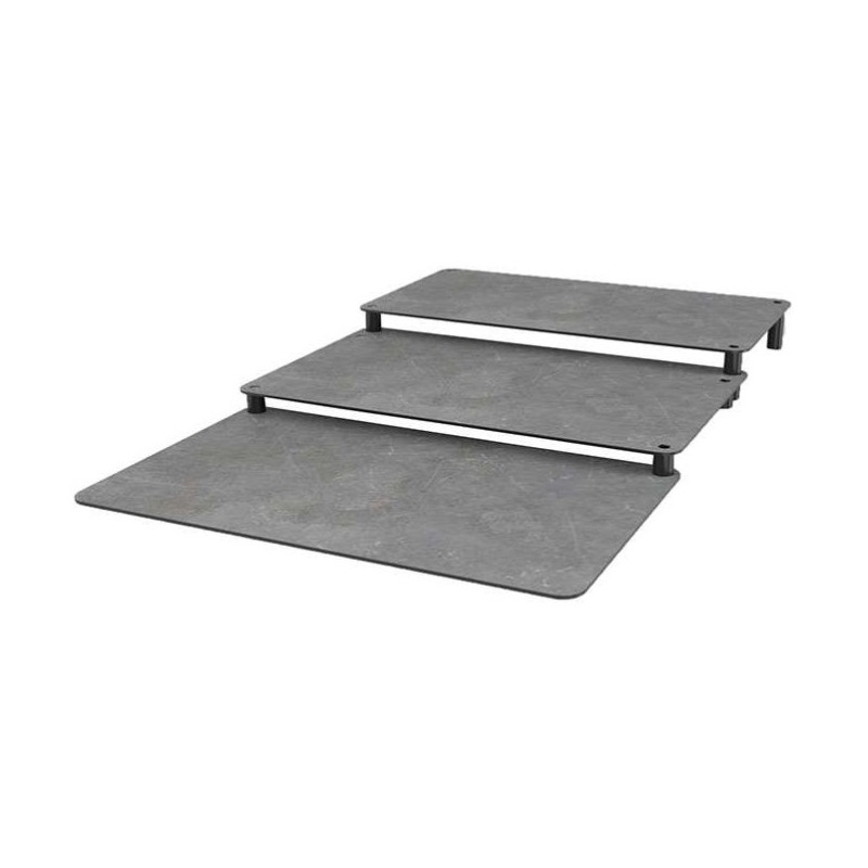 ESCALIER 3 MARCHES EFFET PIERRE - 500x800 ht 62 mm