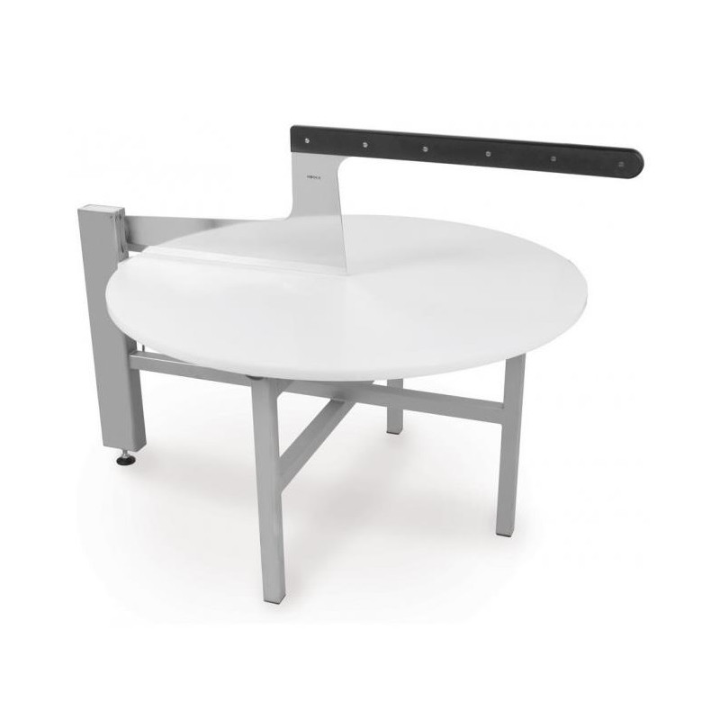 PLATEAU DE DECOUPE EMMENTAL Ø 800 EN POLYETHYLENE EP. 25- 1200xht 600