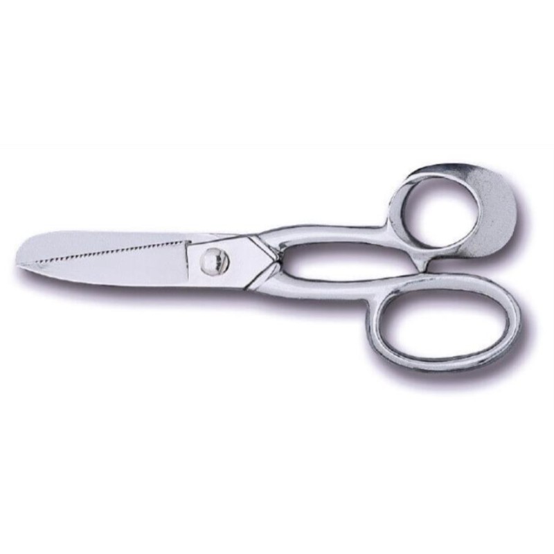 CISEAUX POISSON LAME INOX CRANTEE - POIGNEE INOX - 220