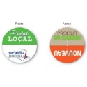 DISCINFO "produit français/produit local" Ø 68 mm (lot de 10)