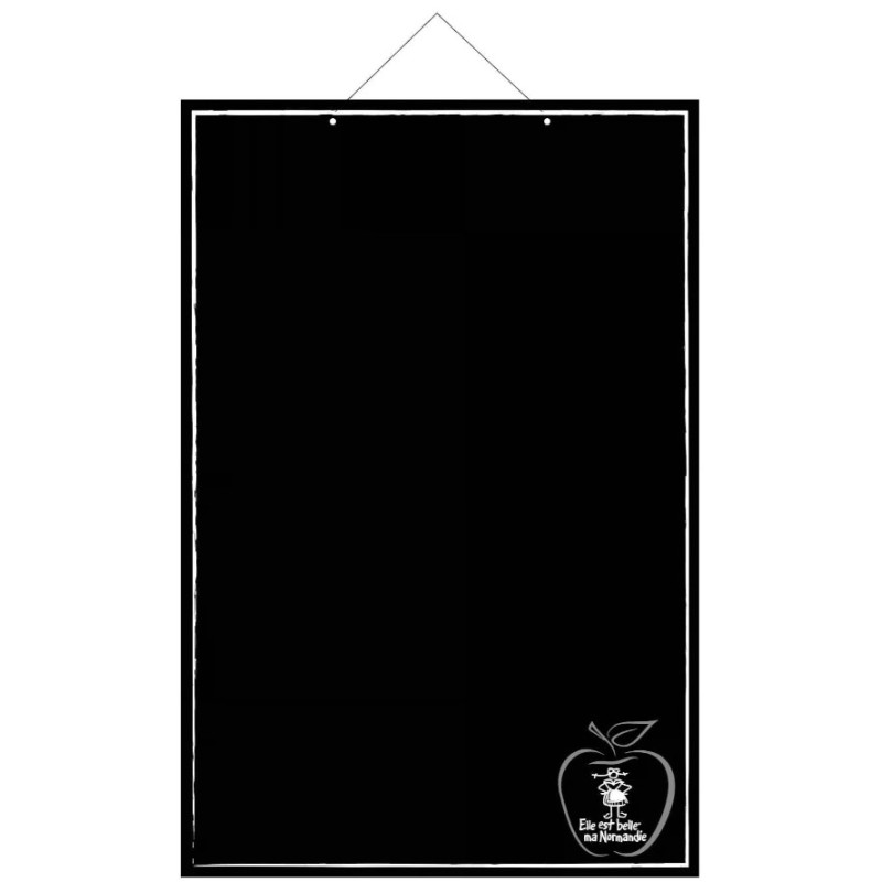 PANNEAU NORMANDIE 400x600 mm – PVC expansé noir 3 mm, fil nylon