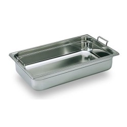 BAC GASTRO INOX PLEIN AVEC ANSES ESCAMOTABLES