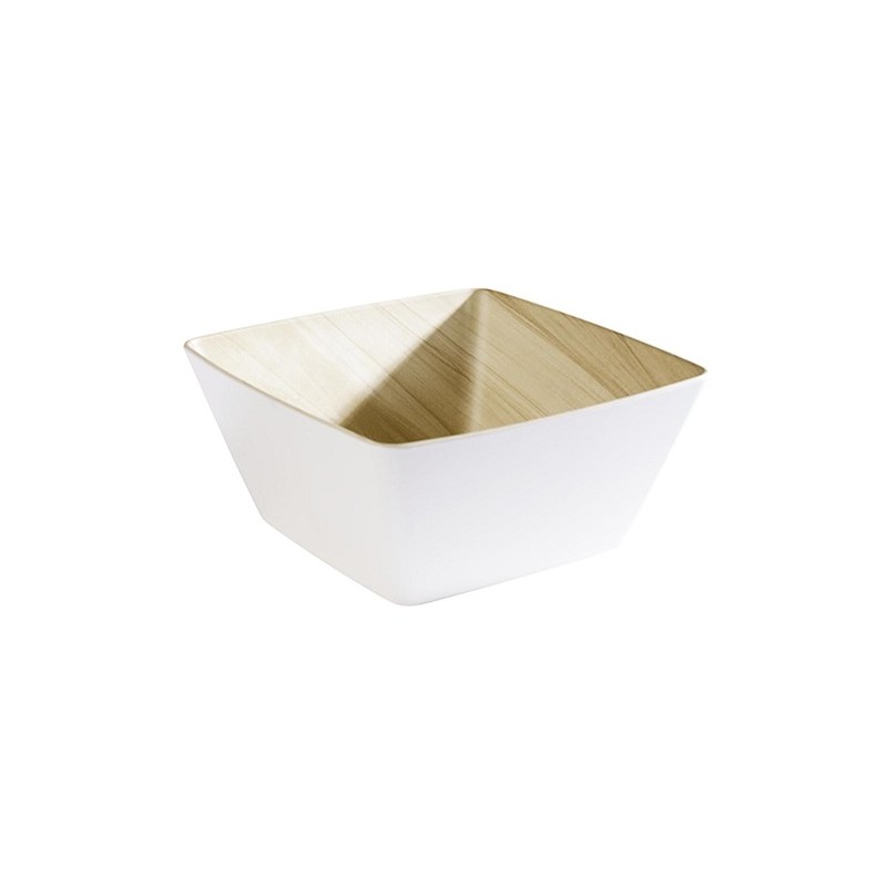 SALADIER CARRE MELAMINE IMITATION BOIS