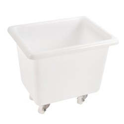 BAC PLASTIQUE ROULANT ROUES INOX