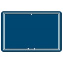 ETIQUETTE ARDOISINE BLEU 70x105 mm - neutre sans pique (lot de 10)