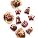 PLAQUE SILICONE CHOCOLAT - 12 sujets noël 34x34xht18.5 mm - 7ml