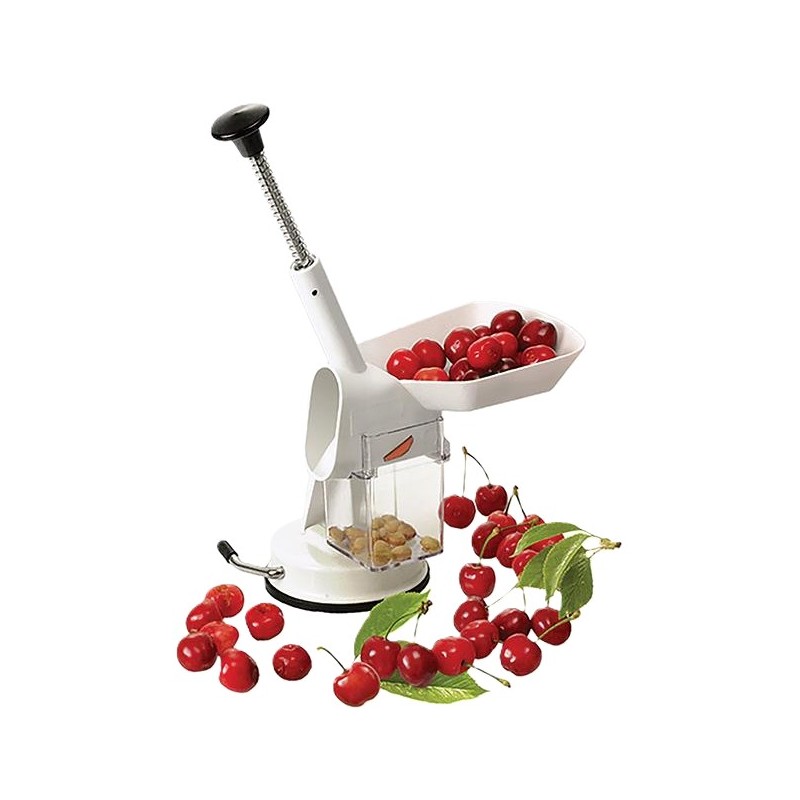 DENOYAUTEUR CERISES EN PLASTIQUE avec réceptacle