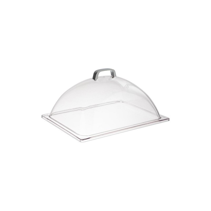 CLOCHE POLYCARBONATE TRANSPARENT AVEC POIGNEE - 330x280 ht 170 mm