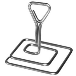 PIED INOX PORTE ETIQUETTE