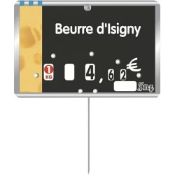 ETIQUETTE CREMERIE METALLIC