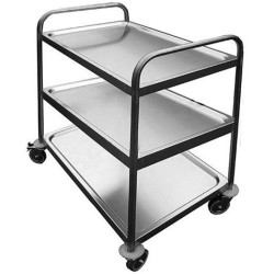 CHARIOT DE SERVICE INOX SOUDÉ