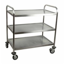 CHARIOT DE SERVICE INOX  DÉMONTABLE