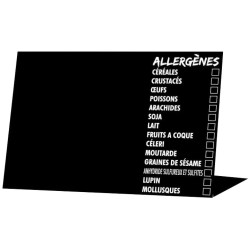 CHEVALET ALLERGENES 70x50 mm - neutre (lot de 10)