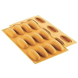 PLAQUE SILICONE 300X175 - 12 épis de maïs 68.5x26.4xht21.2 mm - 20ml