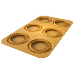 PLAQUE SILICONE 470X270 - 6 assiettes piatto Ø 115xht15 mm - 80ml